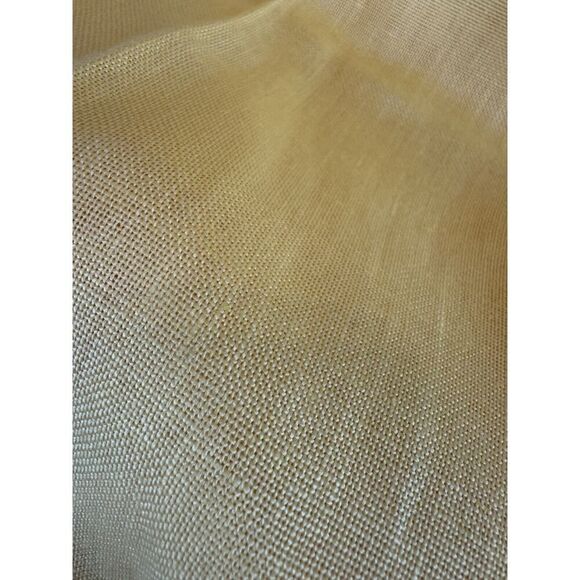 TALBOTS Irish linen 100% linen lined yellow dress ankle pants size 10 NWT - Picture 3 of 7